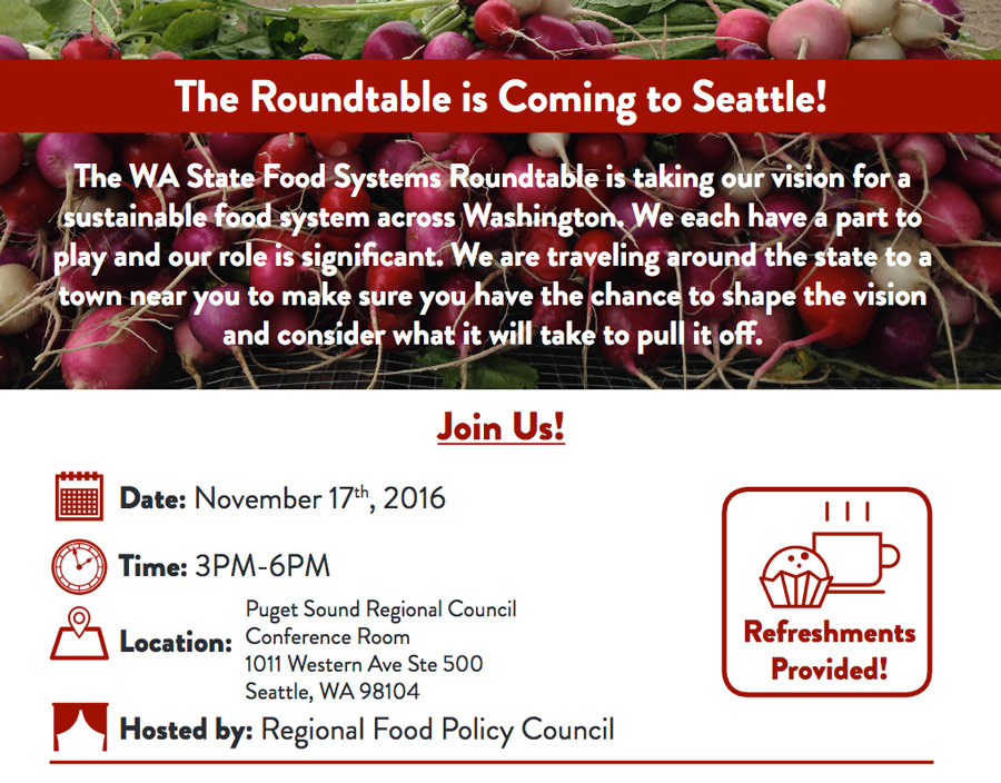 Wa State Food Systems Roundtable