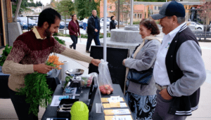 Namaste Farm Stand customers