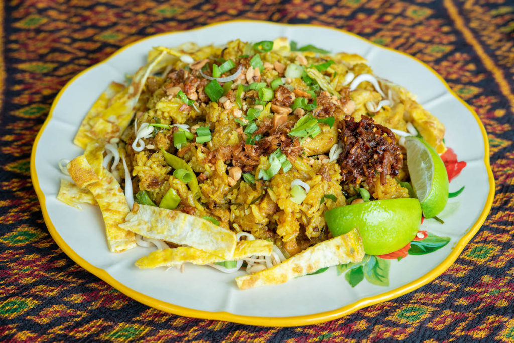 Plate of Cambodian fried rice